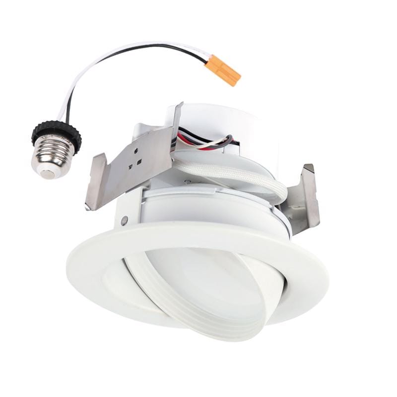 Halo RA4LS9FSD2W1EWH White 4 in. W LED Recessed Lighting Gimbal 8.8 W