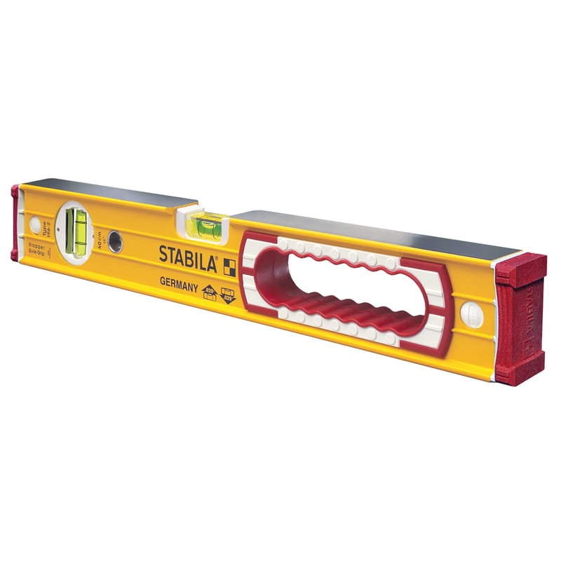 Stabila 37416 16 in. Aluminum Type 196 Heavy Duty Level 3 vial