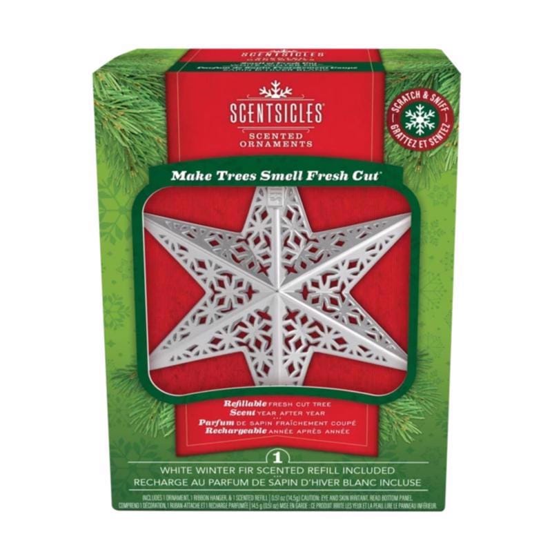 Scentsicles RSW-NA-WWF-0016 White Star Ornament
