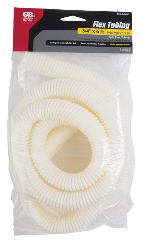 Gardner Bender FLX-3406W 72 in. L White Polyethylene Flex Tube