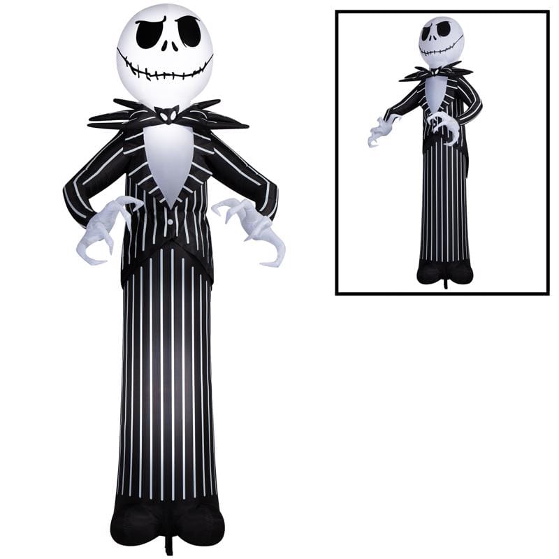 Nightmare Before Christmas 229385 Airblown 10 ft. Prelit Jack Skellington Inflatable