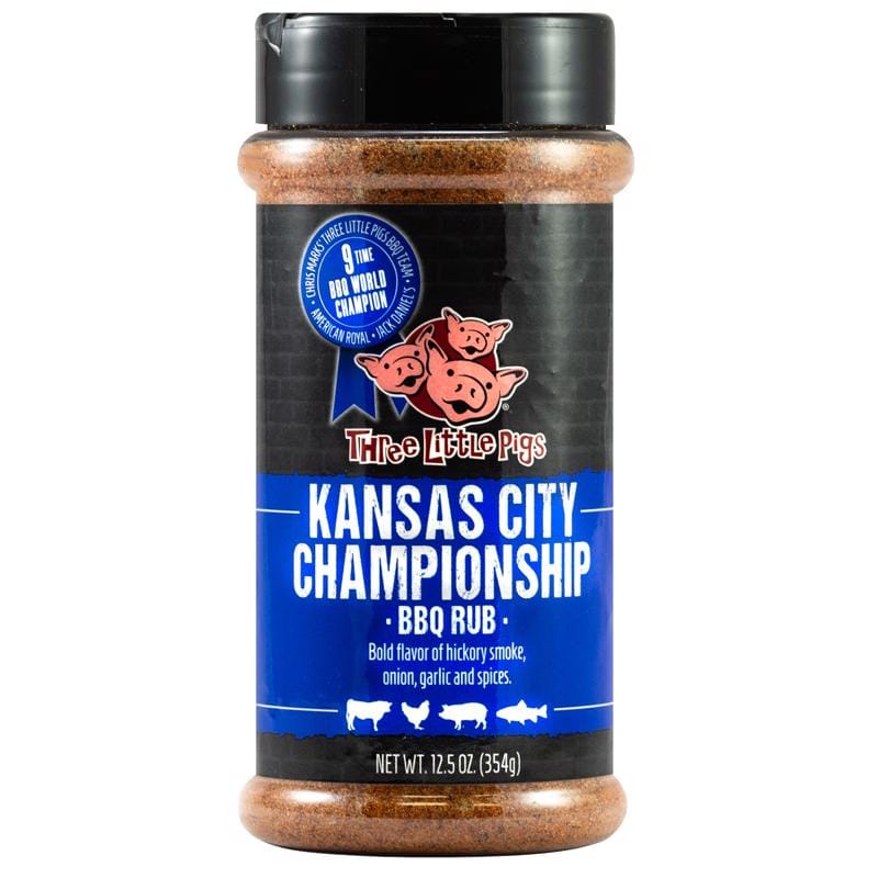 Three Little Pigs OW85171 Kansas City Championship BBQ Rub 12.5 oz