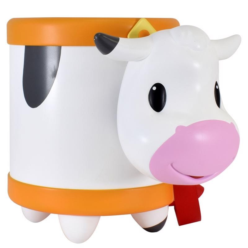Acorn Avenue 470289 Cow Musical Drum Toy Multicolored