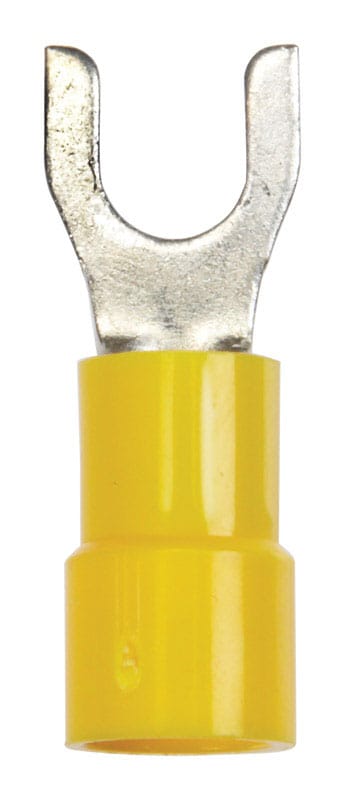 Jandorf 60997 12-10 Ga. Insulated Wire Spade Terminal Yellow 5 pk