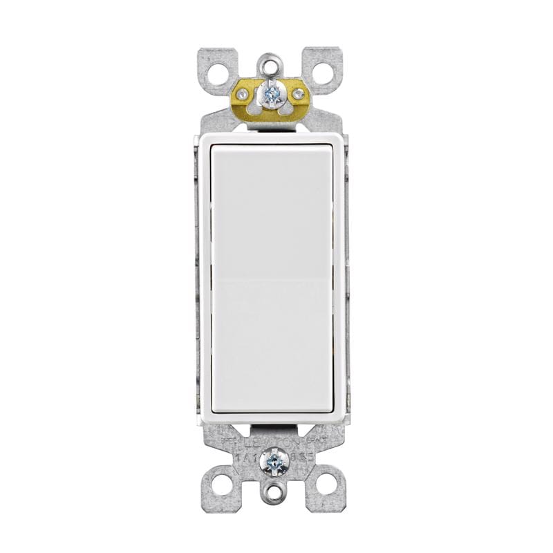 Leviton 05603-0WM Decora 15 amps Three Pole 3-Way Rocker Switch White 10 pk