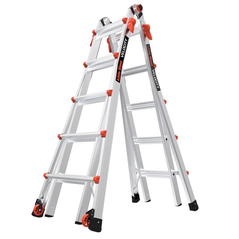 Little Giant 15422-002 Velocity 22 ft. H Aluminum Telescoping Multi-Position Ladder Type IA 300 lb. cap.