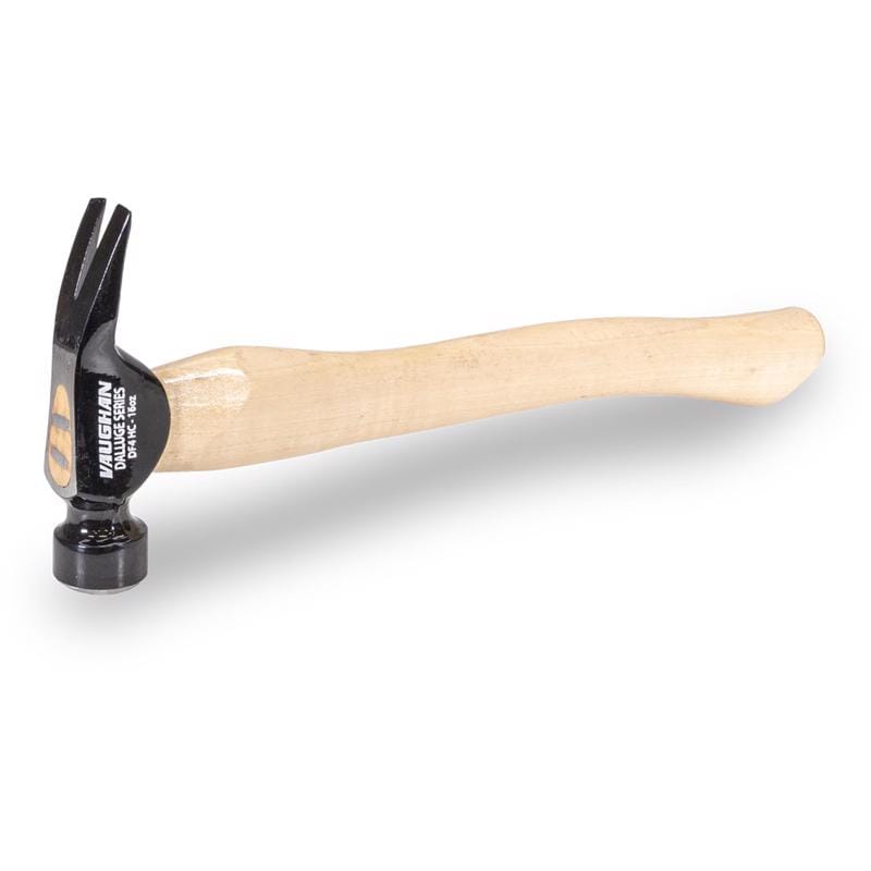 Vaughan 44700 Dalluge 16 oz Smooth Face Trim Hammer 14 in. Hickory Handle
