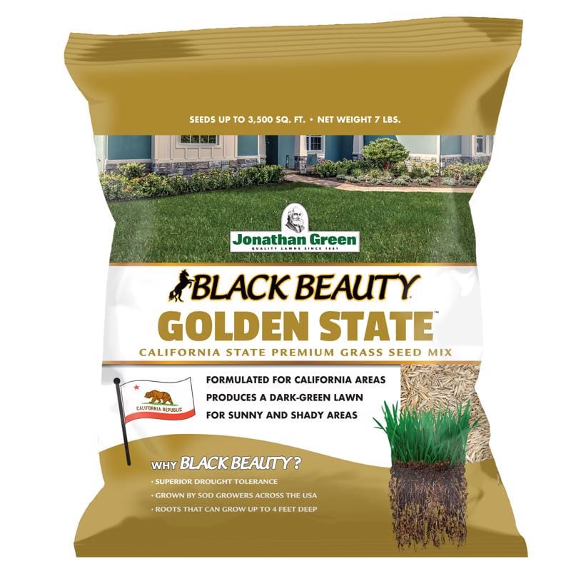 Jonathan Green 10701 Black Beauty Golden State Mixed Sun or Shade Grass Seed 7 lb