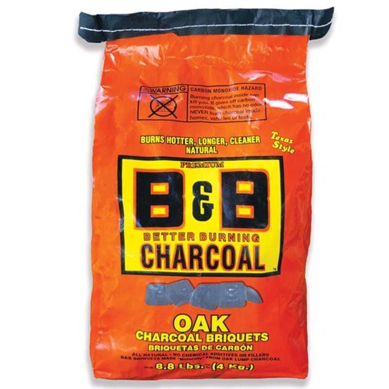 B&B Charcoal 73 All Natural Oak Charcoal Briquettes 8.8 lb