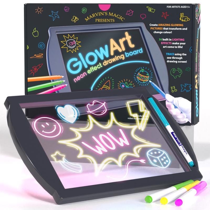 Marvin'S Magic Glow Art Board - Black MMG 009/B Marvin's Magic Glow Art Drawing Board BLACK
