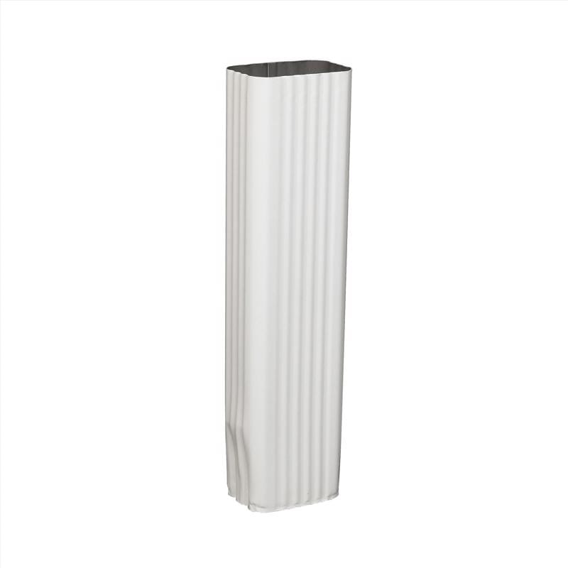 Amerimax 47075HP 3 in. H X 4.25 in. W X 15 in. L White Aluminum K Downspout Extension