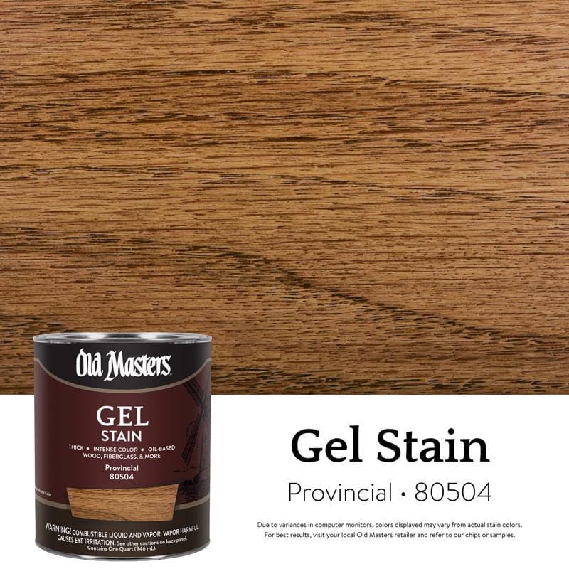 Old Masters 80504 Semi-Transparent Provincial Oil-Based Alkyd Gel Stain 1 qt