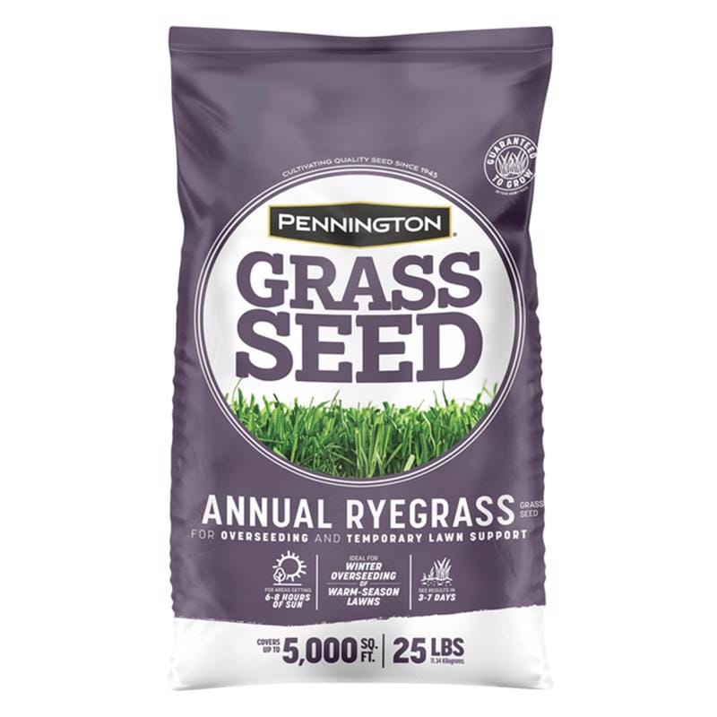 Pennington 100082633 Annual Ryegrass Sun or Shade Grass Seed 25 lb