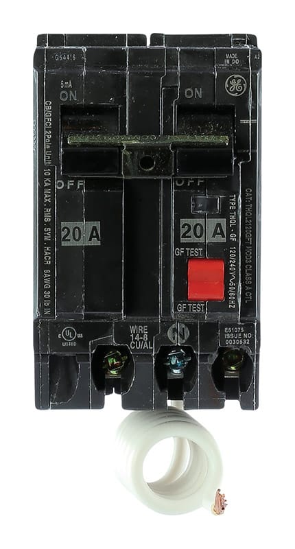 Abb THQL2120GFTA 20 amps Ground Fault 2-Pole Circuit Breaker w/Self Test