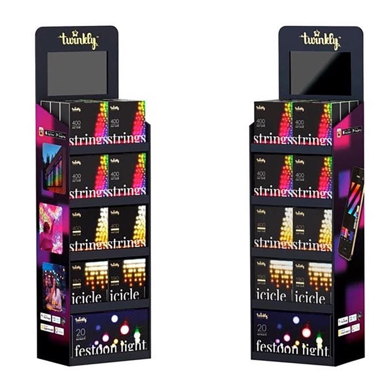 Holiday Bright Lights RDISP32TWP Black Cardboard Display
