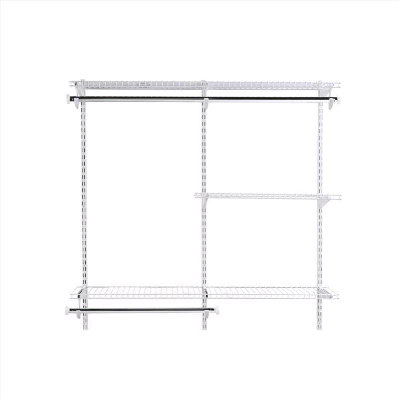 Rubbermaid 2060344 49.2 in. H X 13.25 in. W X 2.6 in. L Steel Closet Kit