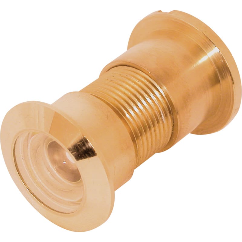 Prime-Line U 9896 0.93 in. D 130 deg Polished Brass Brass Door Viewer