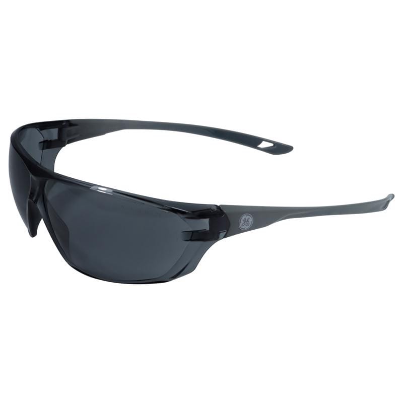 General Electric GE203SAF 03 Series Anti-Fog Impact-Resistant Safety Glasses Smoke Lens Gray Frame 1 pk