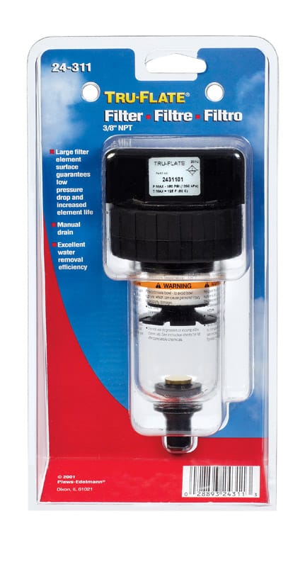 Tru-Flate TRFL27311 Air Compressr Filter3/8"