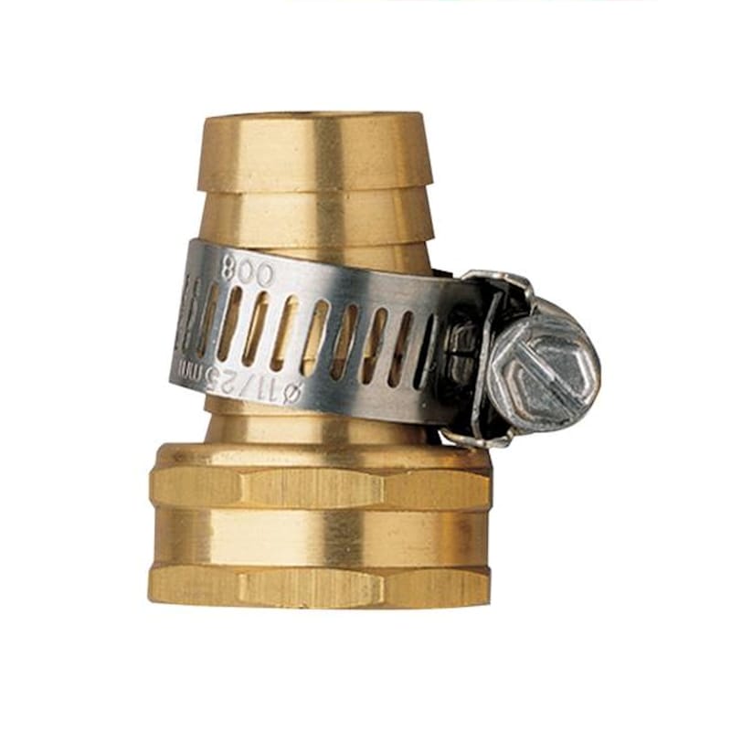 Orbit 58114N 5/8 in. Brass/Stainless Steel Threaded Female Hose Mender