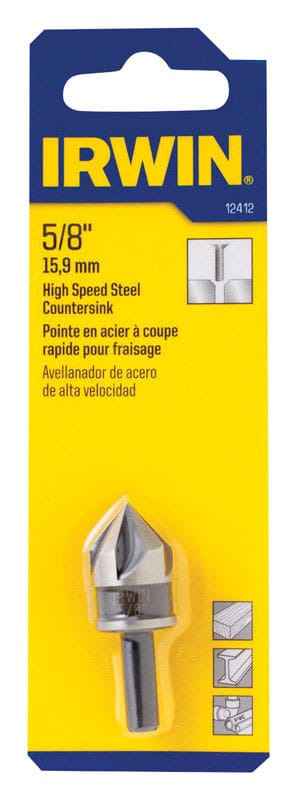 Irwin 12412 5/8 in. D X 1-23/32 in. L High Speed Steel Countersink 1 pc