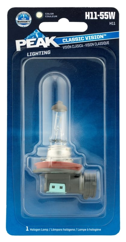 Peak H11-55W-BPP Classic Vision Halogen High/Low Beam Automotive Bulb H11
