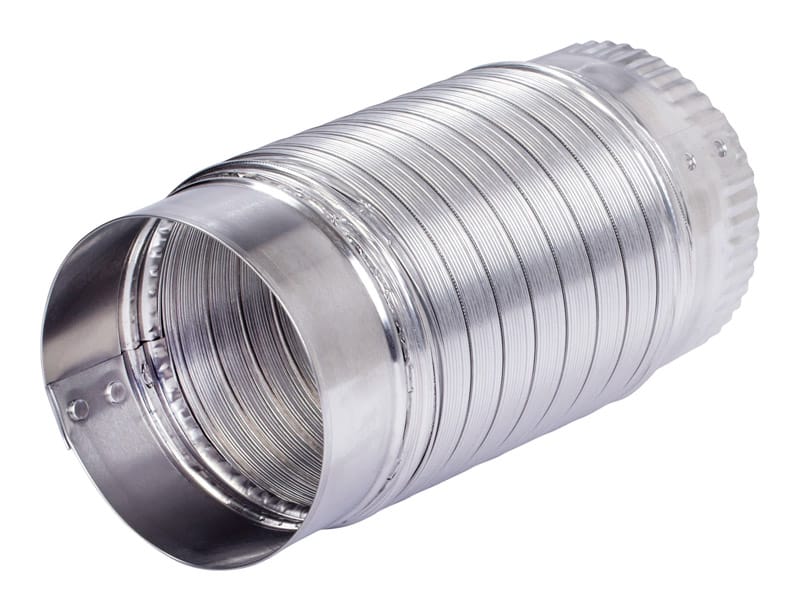 Deflect-O MAC36024/6 Jordan 24 in. L X 4 in. D Silver/White Aluminum Duct Connector
