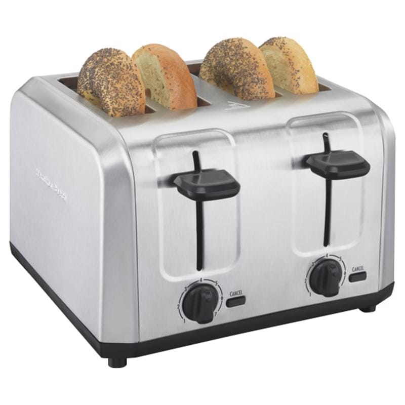 Hamilton Beach 24910G Stainless Steel Silver 4 slot Toaster 7.48 in. H X 10.94 in. W X 11.22 in. D
