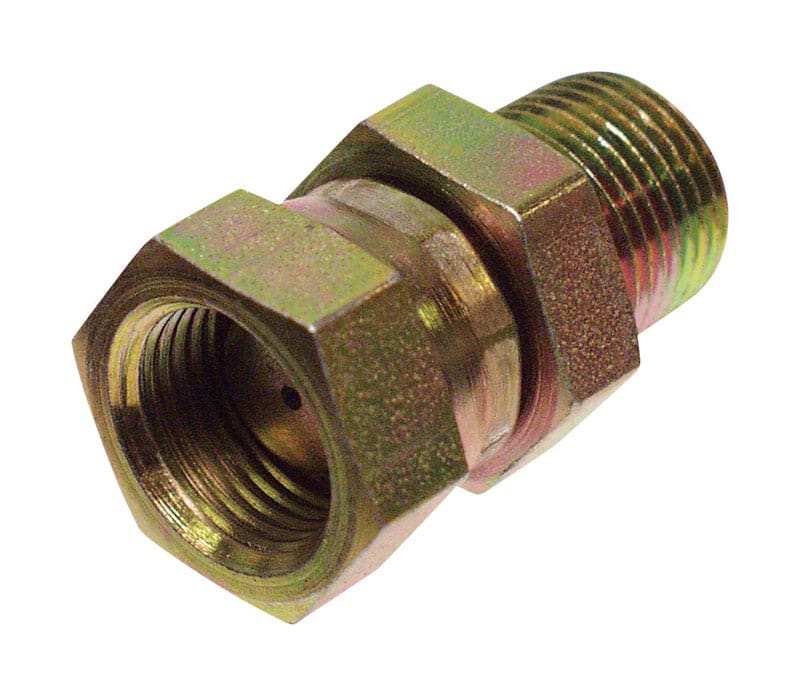 Apache 39004276 Steel 3/8 in. D X 3/8 in. D Hydraulic Adapter 1 pk