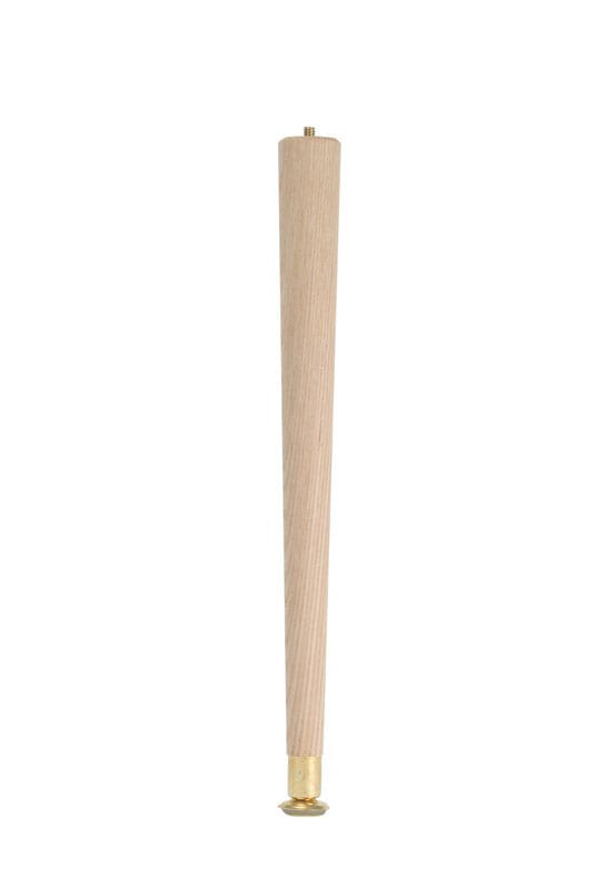 Waddell 2504 3-1/2 in. H Round Tapered Wood Table Leg