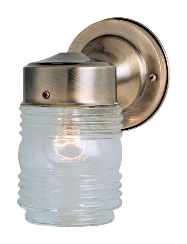 Westinghouse 6683900 1-Light Antique Brass Clear Wall Sconce