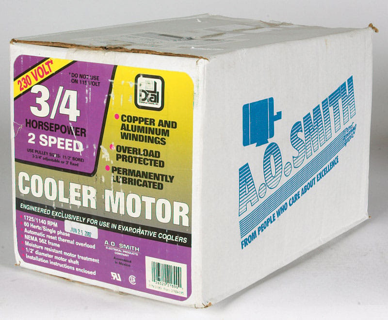 Dial 2189 Black Metal Evaporative Cooler Motor