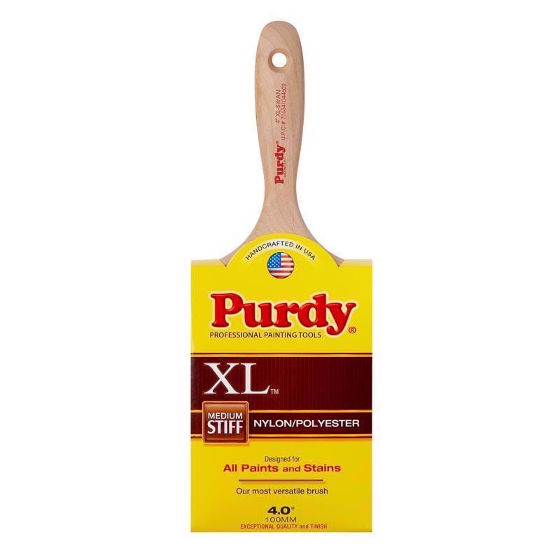 Purdy 144400340 XL Swan 4 in. Medium Stiff Flat Wall Brush