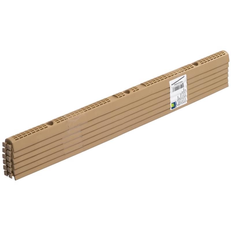 Palram 92772 1-1/4 in. W X 24 in. L Plastic Vertical Closure Strips Beige