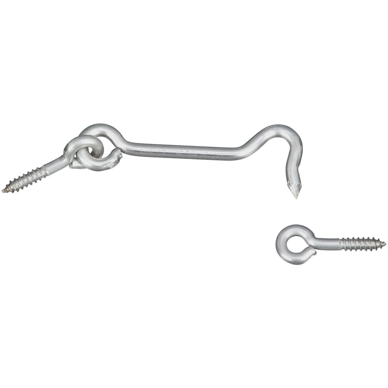 National Hardware N348-409 3 in. L Silver Stainless Steel Hook and Eye Closure 2 pk
