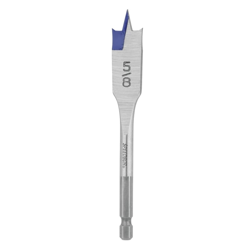 Irwin 87910 Speedbor 5/8 in. X 4 in. L Carbon Steel Wood Boring Bit Quick-Change Hex Shank 1 pc