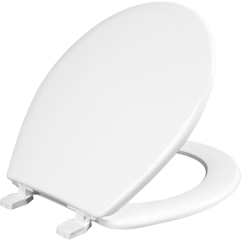 Mayfair BY Bemis 92B-000 Round White Plastic Toilet Seat