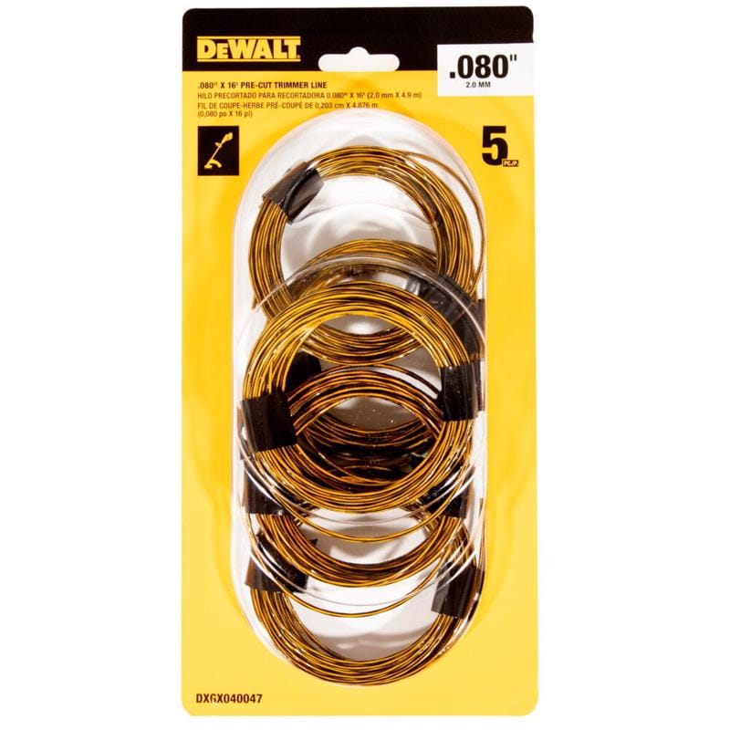 DeWalt DXGX040047 0.080 in. D X 16 ft. L Trimmer Line