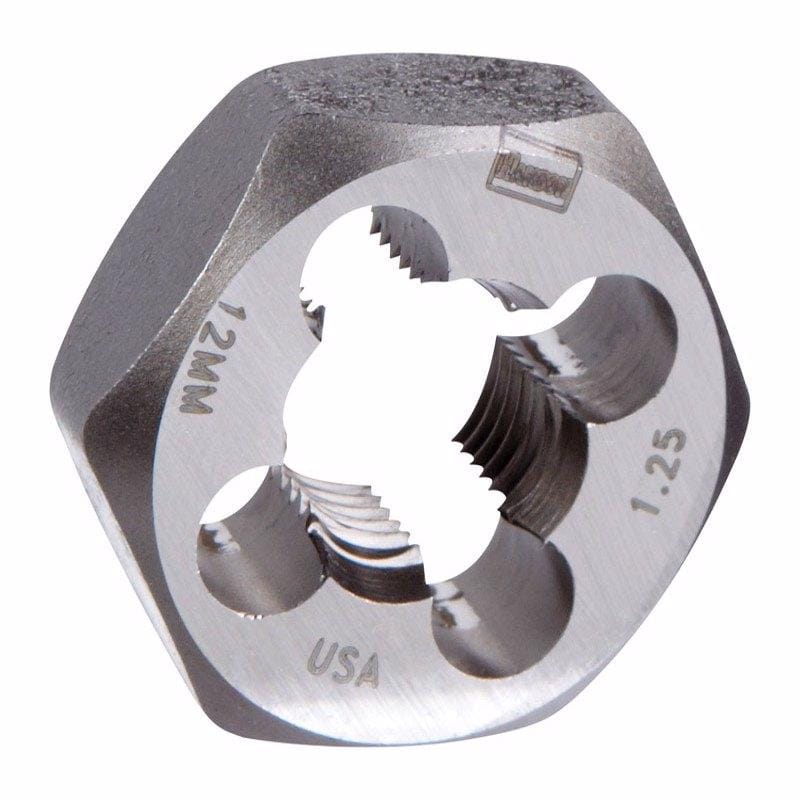 Irwin 9742 Hanson Metric 12 - 1.25 mm Hexagon Die