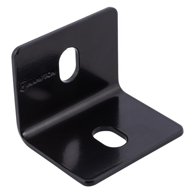 Hampton 02-3405-105 2.40 in. H X 2.40 in. W X 1/8 in. D Black Steel Inside/Outside Square Corner Brace