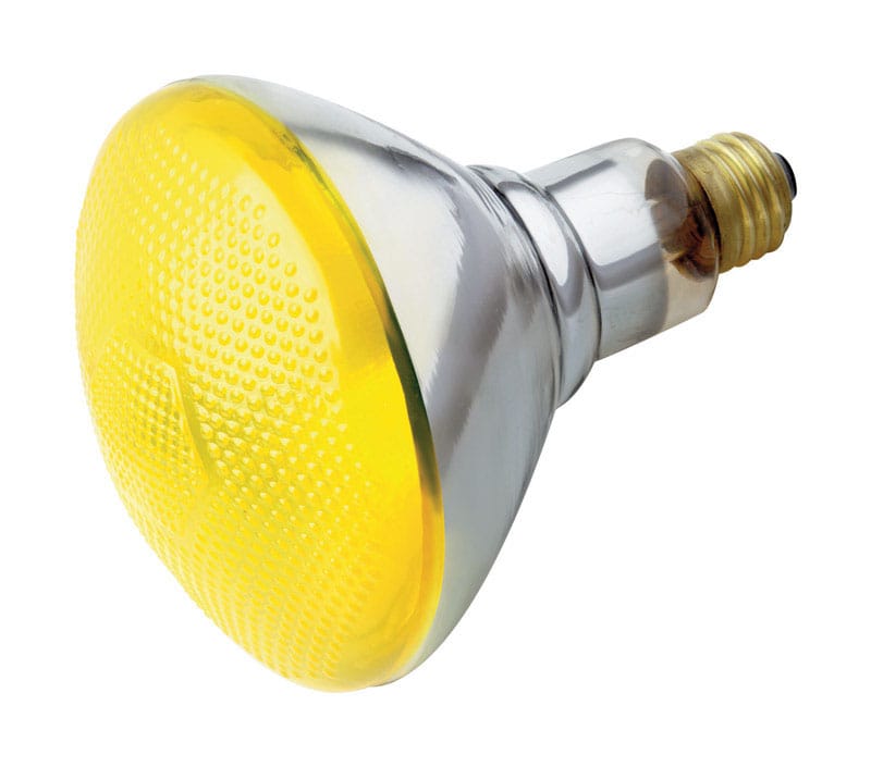 Satco S4426 100 W BR40 Reflector Incandescent Bulb E26 (Medium) Yellow 1 pk
