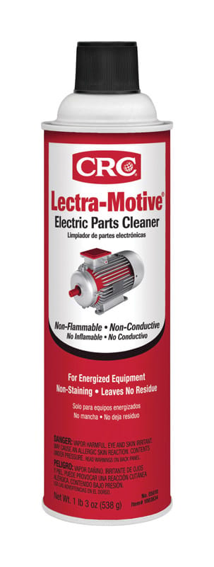 CRC 05018 Lectra-Motive Chlorinated Nonflammable Electrical Parts Cleaner 19 oz
