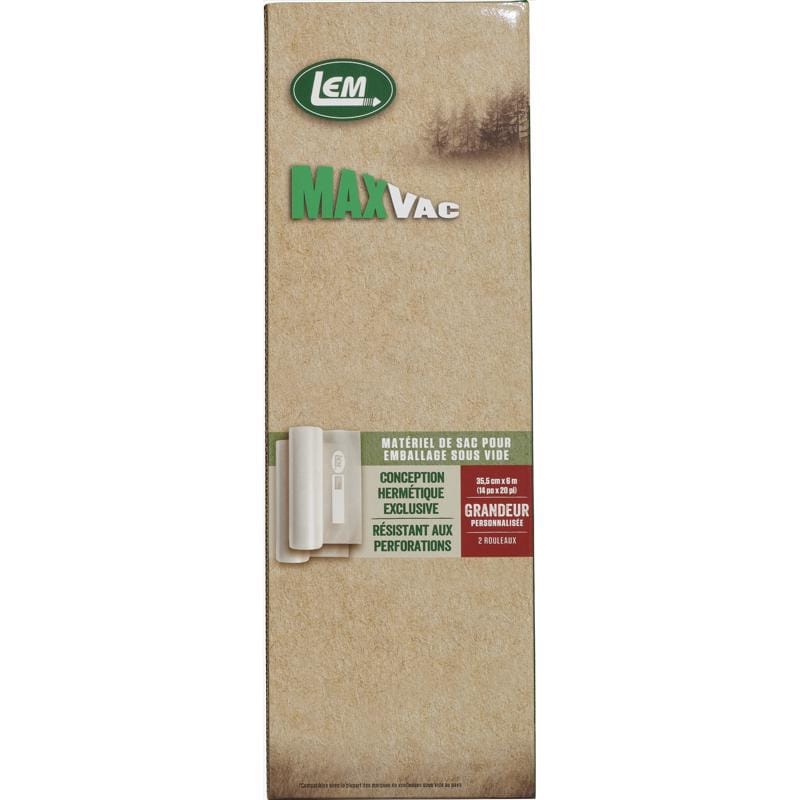 Lem 1391 MaxVac Clear Vacuum Sealer Rolls and Bags 1 pk