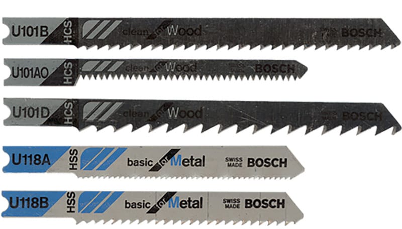 Bosch U502A5 5 in. Metal U-Shank Jig Saw Blade Set Assorted TPI 5 pk