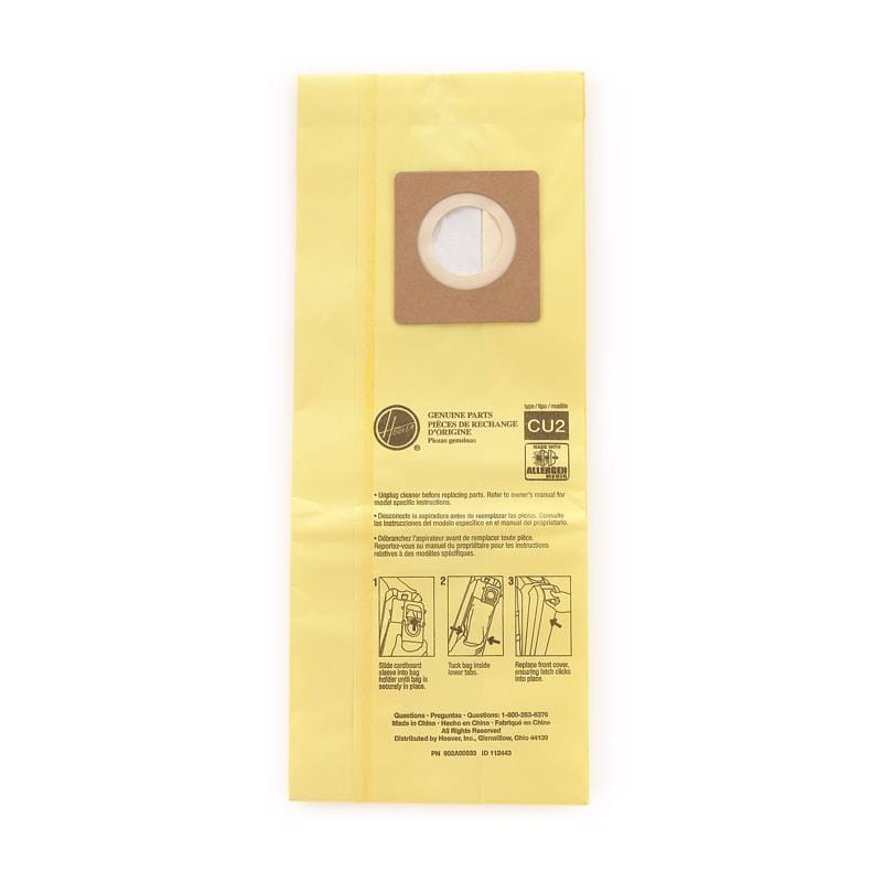 Hoover AH10243 HushTone Vacuum Bag 10 pk CH54013, CH54113, CH54015 and CH54115