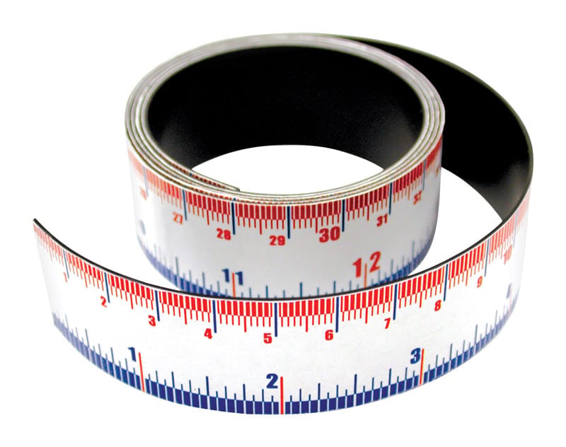 Magnet Source 07286 39.375 in. L X 1 in. W Blue/Red/White Magnetic Measuring Tape 1 pc