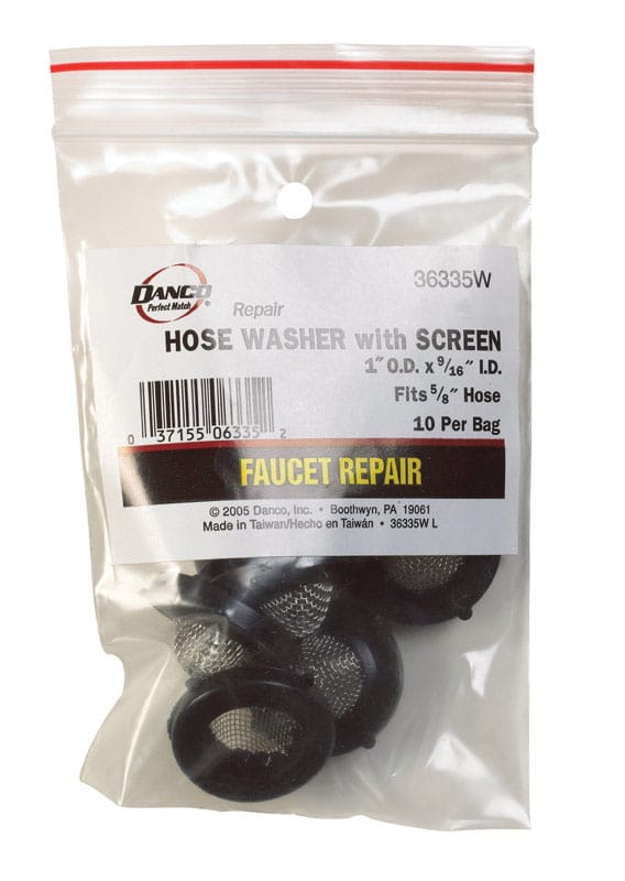 Danco 36335W 5/8 in. D Rubber Washer 10 pk