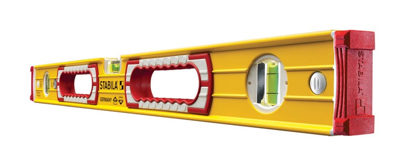 Stabila 37424 24 in. Aluminum Type 196 Heavy Duty Level 3 vial