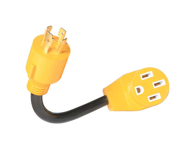 Camco 55422 12 in. 50 amps Power Grip Generator Adapter 1 pk
