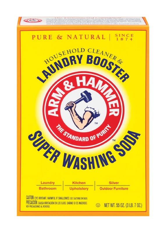 Arm & Hammer 03020 No Scent Detergent Booster and Household Cleaner Powder 55 oz 1 pk